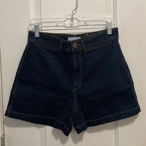 LOFT High Waisted Denim Shorts